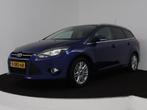 Ford Focus Wagon 1.0 EcoB. Titanium, Auto's, Euro 5, Gebruikt, Blauw, Origineel Nederlands