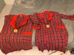 blouse carnaval ruit clown rood, Ophalen, Zo goed als nieuw, Carnaval, Kleding