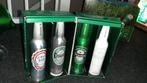 Heineken aluminium flessenset, Verzamelen, Biermerken, Heineken, Ophalen of Verzenden
