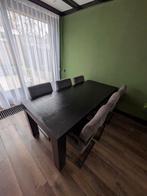 Eettafel Zwart 200x90x76, Huis en Inrichting, Tafels | Eettafels, Ophalen, Gebruikt, 50 tot 100 cm, Vijf personen of meer