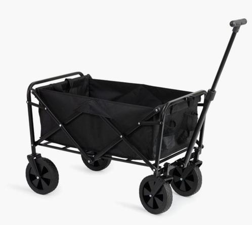 909 Outdoor Bolderkar - Opvouwbaar - Zwart, Caravans en Kamperen, Bolderkarren, Nieuw, Opvouwbaar, Ophalen