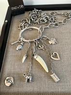 Uno de 50 Ketting (80) geluks symbolen van over hele wererd, Sieraden, Tassen en Uiterlijk, Kettingen, Overige materialen, Verstelbaar