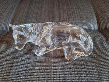Glazen dieren beeldje koe beschikbaar voor biedingen