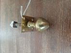 Antieke messing deurknop, Ophalen of Verzenden