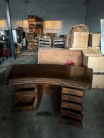 Vintage massief houten bureau, Ophalen