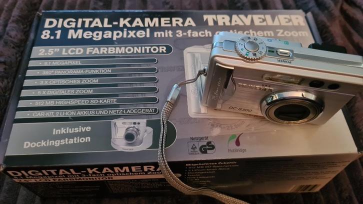 Digitale fotocamera Traveler DC-8300, Audio, Tv en Foto, Fotocamera's Digitaal, Zo goed als nieuw, Overige Merken, 4 t/m 7 keer