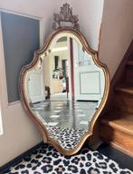 Mooie Antieke spiegel met goudkleurige lijst, Ophalen, Rechthoekig, Minder dan 50 cm