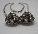 Zilveren antieke jasseron ketting met Zeeuwse knoppen nr.327, Sieraden, Tassen en Uiterlijk, Antieke sieraden, Verzenden, Zilver
