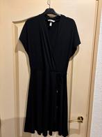 Mooie jurk van H& M in maat S soort overslag model zwart, Ophalen of Verzenden, Zo goed als nieuw, Maat 36 (S), Zwart