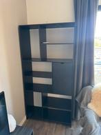 Boekenkast zwart hout MOET WEG, Ophalen, Overige materialen, 50 tot 100 cm, 150 tot 200 cm
