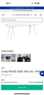 HAY loopstand tafel 180cm witte, Ophalen, Gebruikt, 50 tot 100 cm, Rechthoekig