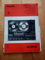 Philips bandrecorder N4510 handleiding, Audio, Tv en Foto, Bandrecorders, Ophalen of Verzenden, Bandrecorder
