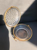 Antieke schaal glazen koektrommel 1900, Antiek en Kunst, Antiek | Glas en Kristal, Ophalen of Verzenden