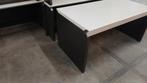 Bureau met zwart frame en wit blad, Werkplek, Ophalen of Verzenden, Gebruikt, Bureau