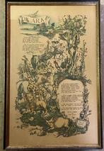 Bertus Aafjes en Piet Worm   litho de ark, Ophalen of Verzenden