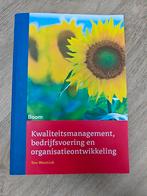 Kwaliteitsmanagement, bedrijfsvoering en organisatieontwikke, T. Wentink, Sociale wetenschap, Ophalen of Verzenden, Zo goed als nieuw