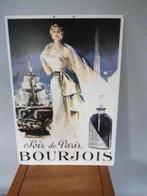 Franse Reclame kaart "Bourjois" , Reclamebord, Gebruikt, Ophalen of Verzenden