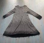 Aino grijs zwarte jurk maat L. (44) nieuw!, Kleding | Dames, Jurken, Aino, Verzenden, Zwart, Maat 42/44 (L)