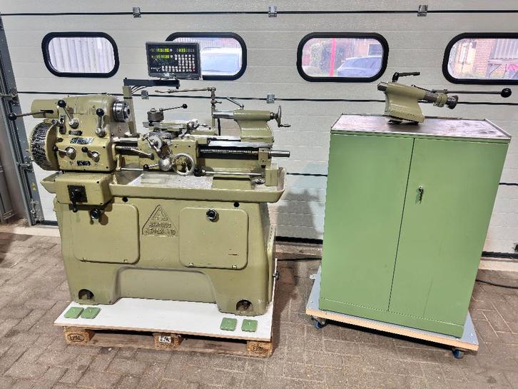 Ai Hembrug DR1S snelspaninrichting + digitale uitlezing, Doe-het-zelf en Verbouw, Draaibanken, Gebruikt, Metaaldraaibank, Minder dan 500 mm