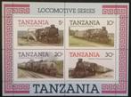 TANZANIA - blok stoomlocomotieven 1985, Verzenden, Tanzania, Postfris