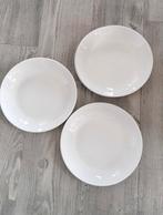 4 Witte Diepe Borden Ø22 Hema - Goede Staat, Huis en Inrichting, Ophalen, Zo goed als nieuw, Bord(en), Overige stijlen