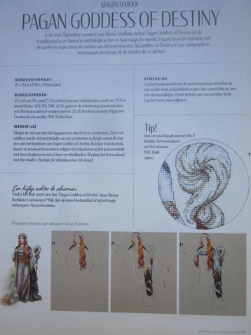 Borduur telpatroon PAGAN GODDESS OF DESTINY magisch mooi beschikbaar voor biedingen