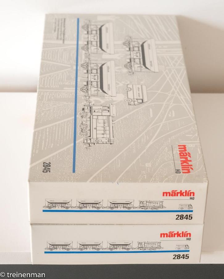 Marklin 2845 Railbouw Leerdam set NS zgan ovp, Hobby en Vrije tijd, Modeltreinen | H0, Zo goed als nieuw, Wagon, Wisselstroom