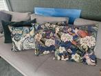 4 sierkussens van Mondiart en Homejunky, Huis en Inrichting, Ophalen, Zo goed als nieuw, Vierkant