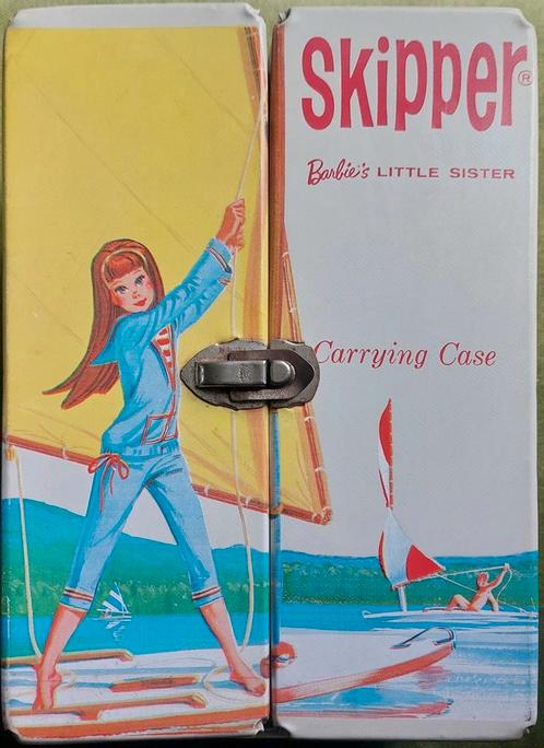 Vintage Skipper koffer 1964 Carrying Case Mattel Barbie, Verzamelen, Poppen, Gebruikt, Accessoires, Ophalen of Verzenden