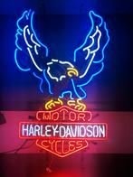 Grote Harley Davidson neonverlichting, Huis en Inrichting, Ophalen of Verzenden, Zo goed als nieuw, Glas