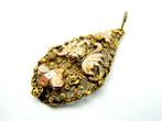 Antieke 14 karaats gouden filigrein hanger