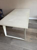 Eetkamertafel design beton met stalen poten, Huis en Inrichting, Tafels | Eettafels, Ophalen, Gebruikt, 50 tot 100 cm, Vijf personen of meer