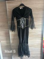 Heksenketel kostuum maat S met hoed, Ophalen of Verzenden, Zo goed als nieuw, 158 t/m 164, Meisje