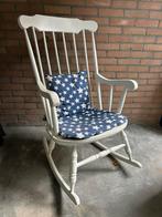 Houten Schommelstoel - Wit, Huis en Inrichting, Stoelen, Ophalen, Gebruikt, Wit, Eén