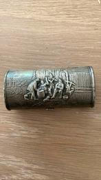 Vintage Hans Jensen verzilver sigarettendoos, Antiek en Kunst, Ophalen of Verzenden, Zilver