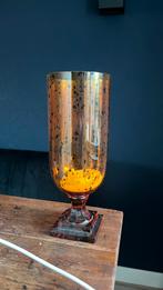 Van roon kandelaar glas panter oranje, Antiek en Kunst, Ophalen, Glas