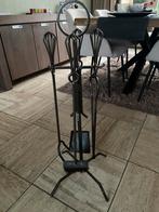 Set voor openhaard, Huis en Inrichting, Haarden, Ophalen, Gebruikt, Vrijstaande haard, Houthaard