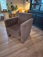 2 mooie fauteuils, taupe, Huis en Inrichting, Ophalen, Gebruikt, 75 tot 100 cm, 50 tot 75 cm