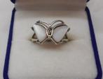 Zilveren ring vlinder maat 17 nr.1680, Sieraden, Tassen en Uiterlijk, Ringen, Verzenden, Zo goed als nieuw, 17 tot 18, Dame