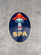 SPA emaille reclamebord, Ophalen of Verzenden, Zo goed als nieuw, Reclamebord