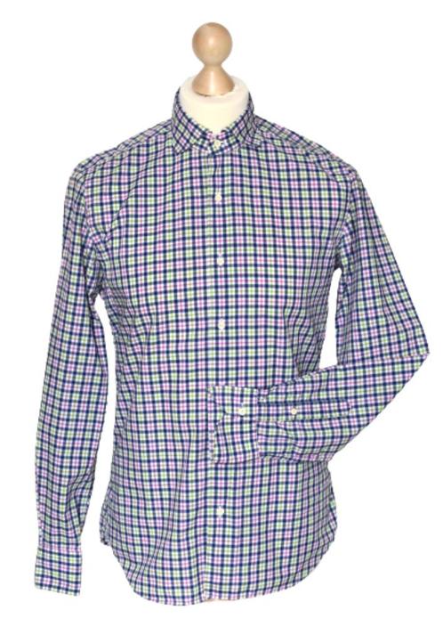 Xacus overhemd, geruit shirt, multicolor, Mt. 38 / S, Kleding | Heren, Overhemden, Zo goed als nieuw, Halswijdte 38 (S) of kleiner