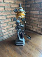 Antiek beeld met lamp, Antiek en Kunst, Antiek | Lampen, Ophalen of Verzenden