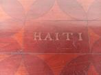 Antieke houten kist met Haïti inlegwerk, Antiek en Kunst, Ophalen