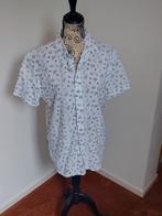Chasin blouse korte mouw wit met bewerking maat L, Ophalen of Verzenden, Zo goed als nieuw, Wit