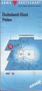 Pl22 anwb routekaart / plattegrond duitsland oost - polen -, Boeken, Atlassen en Landkaarten, Gelezen, Duitsland, Ophalen of Verzenden