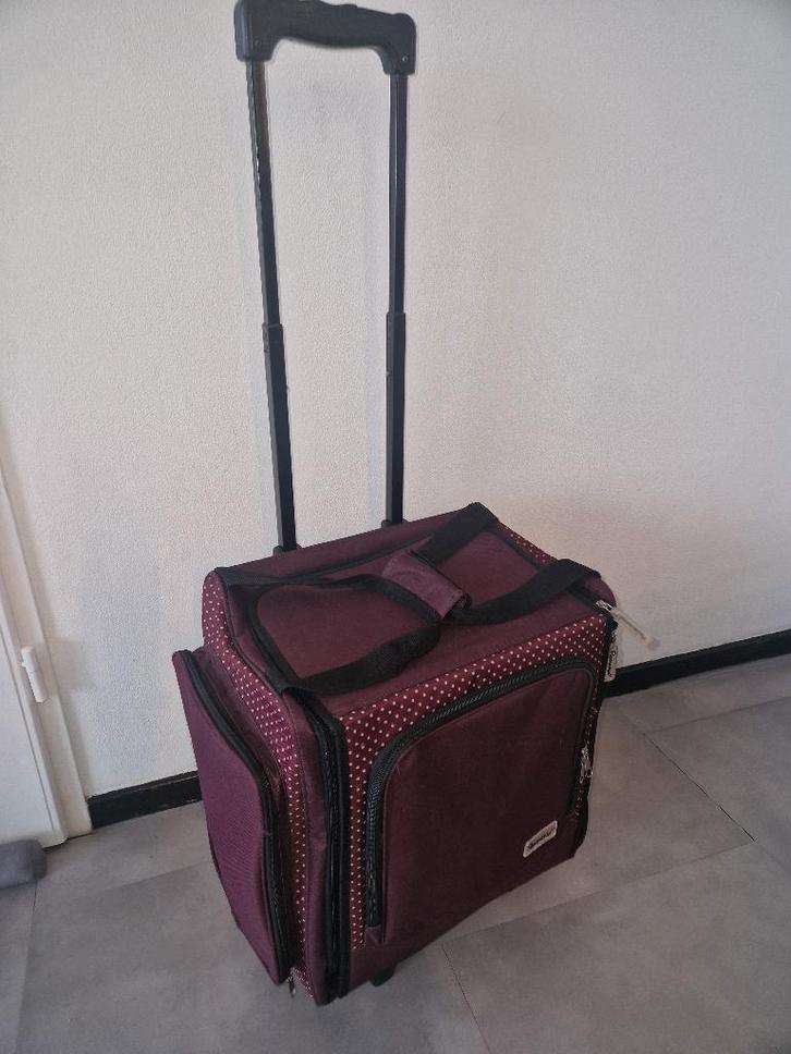 trolley papermania prachtig zgan groot, Sieraden, Tassen en Uiterlijk, Koffers, Zo goed als nieuw, Hard kunststof, 50 tot 60 cm