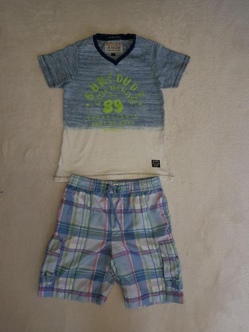 Super tof RETOUR JEANS shirt blauw-wit maat 6/116., Kinderen en Baby's, Kinderkleding | Maat 116, Zo goed als nieuw, Jongen, Shirt of Longsleeve