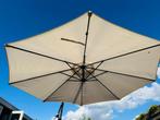 Zweefparasol crème met antraciete voet, Ophalen, Gebruikt, 2 tot 3 meter, Zweefparasol