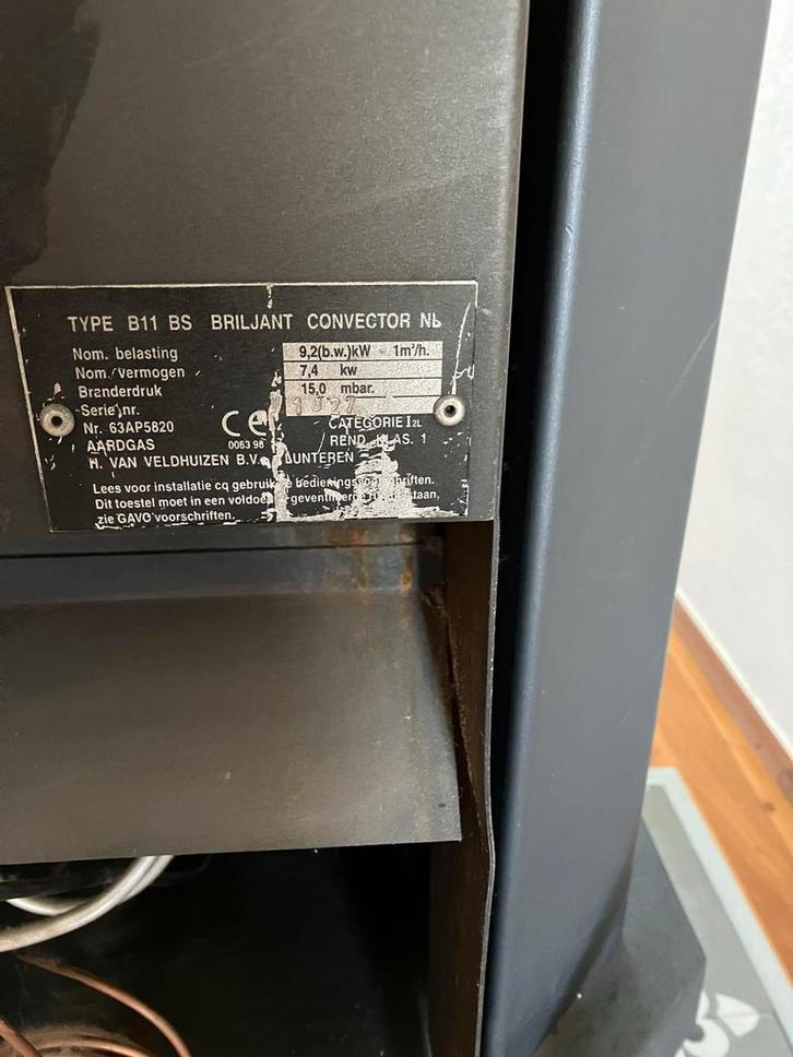 Briljant Convector Kachel B11 BS, Huis en Inrichting, Kachels, Gebruikt, Vrijstaand, Overige soorten, Gas, Ophalen