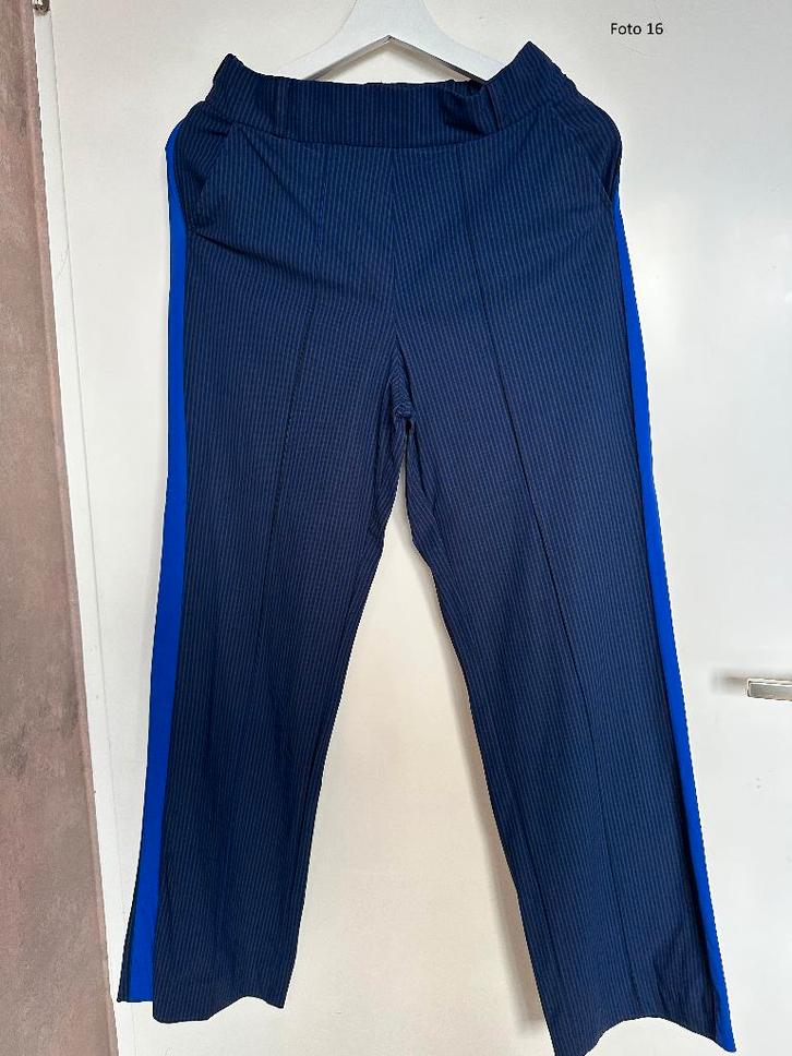 STUDIO ANNELOES Broek donkerblauw paars maat S, Kleding | Dames, Broeken en Pantalons, Zo goed als nieuw, Maat 38/40 (M), Paars